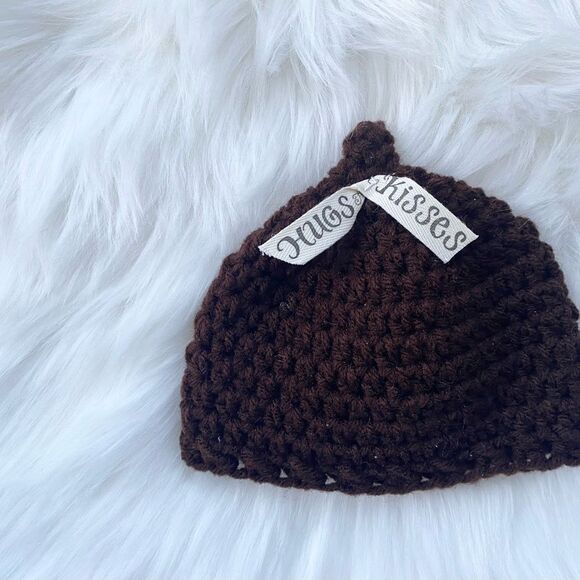 Crochet Baby Hat 0-3 Months Hershey Kiss - Picture 8 of 8